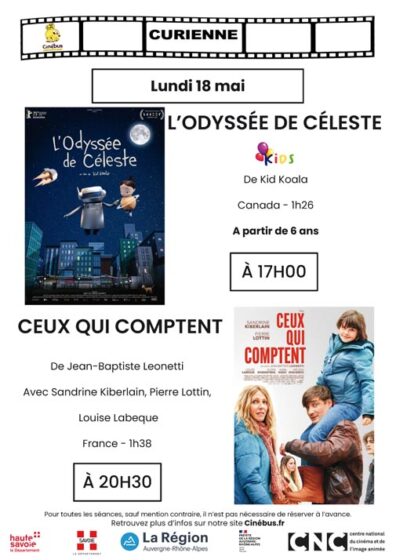 Cinébus séances du mois de mai