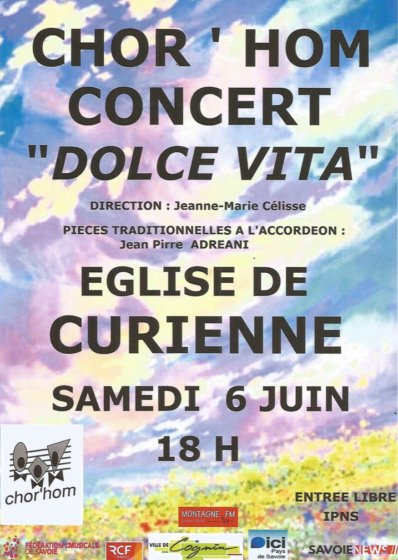 Concert / Chorale « Dolce Vita » samedi 6 juin