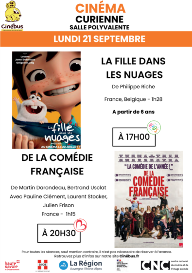 Cinébus séances du mois de septembre